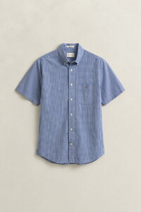 Gant Classic Poplin Gingham Check Button-Down Overhemd College Blue
