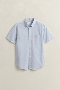 Gant Classic Poplin Gingham Check Button-Down Shirt Light Blue