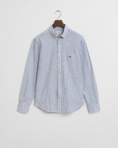 Gant Classic Poplin Micro Check Button-Down Overhemd Clear Sky