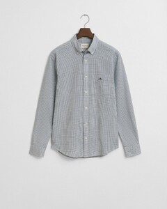 Gant Classic Poplin Micro Check Button-Down Overhemd Forest Green