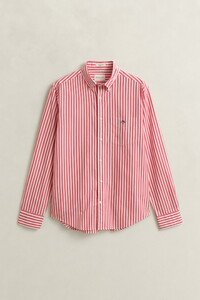 Gant Classic Poplin Stripe Button-Down Overhemd Rose Red