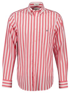 Gant Classic Poplin Stripe Button-Down Overhemd Watermeloen Rood
