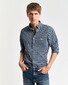 Gant Classic Poplin Tartan Check Button-Down Overhemd College Blue