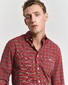 Gant Classic Poplin Tartan Check Button-Down Overhemd Ruby Red