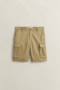 Gant Classic Solid Color Cargo Shorts Bermuda Dark Khaki