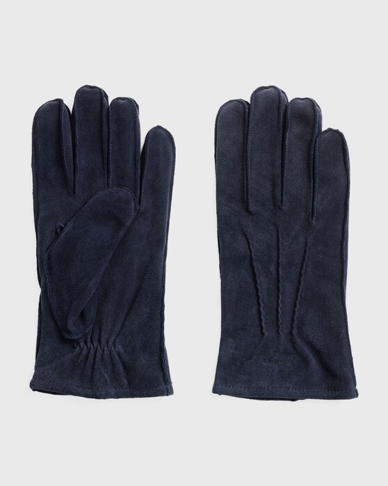 Gant Classic Suede Gloves Navy