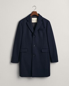 Gant Classic Wool Topcoat Jas Night Blue