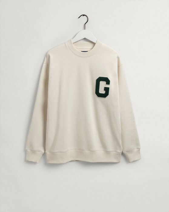 Gant Collegiate G C-Neck Sweat Pullover Crème