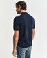 Gant Color Blocked Premium Cotton Short Sleeve Polo Avond Blauw