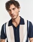 Gant Color Blocked Premium Cotton Short Sleeve Polo Avond Blauw