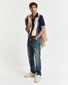 Gant Color Blocked Premium Cotton Short Sleeve Polo Avond Blauw