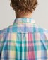 Gant Colorful Madras Short Sleeve Shirt Perky Pink
