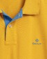 Gant Contrast Collar Piqué Polo Solar Power Yellow