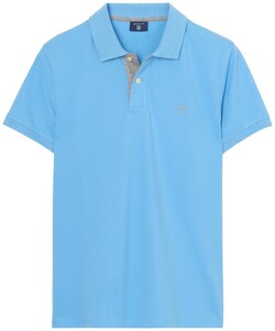 Gant Contrast Collar Piqué Polo Toy Blue