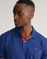 Gant Contrast Collar Pique Poloshirt Deep Blue Melange