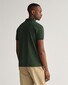 Gant Contrast Collar Pique Poloshirt Storm Green