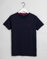 Gant Contrast Logo Short Sleeve T-Shirt Avond Blauw