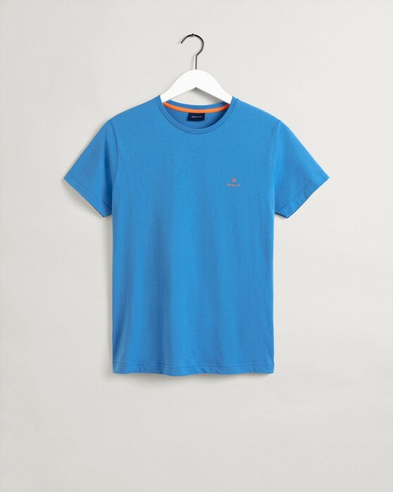 Gant Contrast Logo Short Sleeve T-Shirt Day Blue