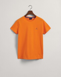 Gant Contrast Logo Short Sleeve T-Shirt Persimmon Orange