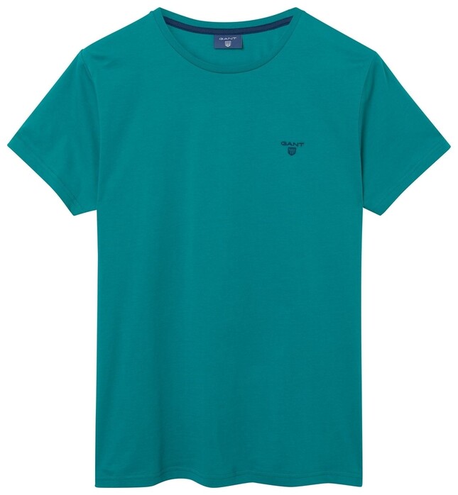 Gant Contrast Logo T-Shirt Emerald Green