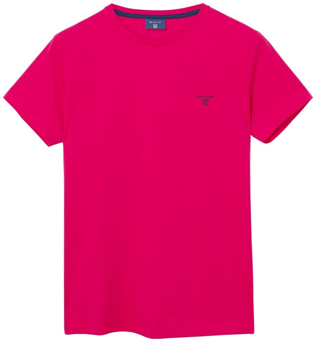 Gant Contrast Logo T-Shirt Rose Red