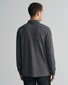 Gant Contrast Piqué Long Sleeve Rugger Pullover Anthracite Melange