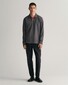 Gant Contrast Piqué Long Sleeve Rugger Pullover Anthracite Melange