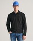 Gant Contrast Piqué Long Sleeve Rugger Pullover Black