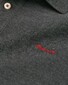 Gant Contrast Piqué Long Sleeve Rugger Trui Antraciet Melange