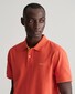 Gant Contrast Piqué Short Sleeve Subtle Stretch Polo Burnt Orange