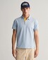 Gant Contrast Piqué Short Sleeve Subtle Stretch Polo Dove Blue