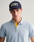 Gant Contrast Piqué Short Sleeve Subtle Stretch Polo Dove Blue