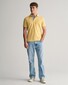 Gant Contrast Piqué Short Sleeve Subtle Stretch Polo Dusty Yellow