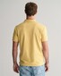 Gant Contrast Piqué Short Sleeve Subtle Stretch Polo Dusty Yellow