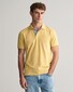 Gant Contrast Piqué Short Sleeve Subtle Stretch Polo Dusty Yellow