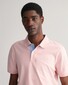 Gant Contrast Piqué Short Sleeve Subtle Stretch Polo Faded Pink