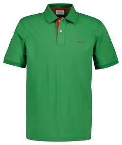 Gant Contrast Piqué Short Sleeve Subtle Stretch Polo Grasgroen