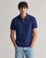 Gant Contrast Piqué Short Sleeve Subtle Stretch Polo Persian Blue