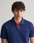 Gant Contrast Piqué Short Sleeve Subtle Stretch Polo Persian Blue