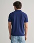 Gant Contrast Piqué Short Sleeve Subtle Stretch Polo Persian Blue