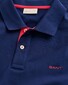 Gant Contrast Piqué Short Sleeve Subtle Stretch Polo Persian Blue