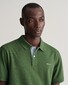 Gant Contrast Piqué Short Sleeve Subtle Stretch Polo Pine Green