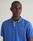 Gant Contrast Piqué Short Sleeve Subtle Stretch Polo Rich Blue