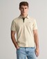 Gant Contrast Piqué Short Sleeve Subtle Stretch Polo Silky Beige