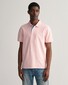 Gant Contrast Piqué Short Sleeve Subtle Stretch Poloshirt Faded Pink