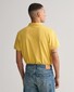 Gant Contrast Piqué Short Sleeve Subtle Stretch Poloshirt Parchment Yellow