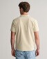 Gant Contrast Piqué Short Sleeve Subtle Stretch Poloshirt Silky Beige