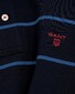 Gant Contrast Stripe Pique Rugger Polo Avond Blauw