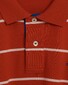 Gant Contrast Stripe Pique Rugger Poloshirt Red Orange