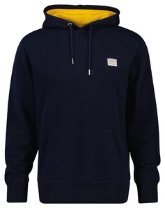 Gant Contrast Sweat Hoodie Trui Avond Blauw